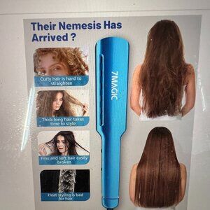 7MAGIC Hair Straightener 1 Inch Flat Iron Titanium Ceramic Antifrizz